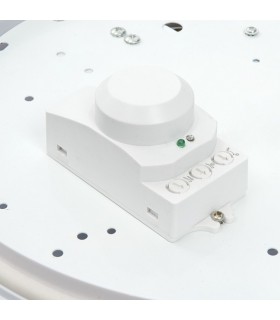 Flush Ceiling Light 325mm Round Flush IP44 16W Gloss White - 2