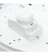 Flush Ceiling Light 325mm Round Flush Em IP44 16W & 2W Gloss White - 3