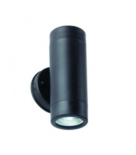 Outdoor Up Down 2 Light Wall IP44 5W Black Polypropylene - 1