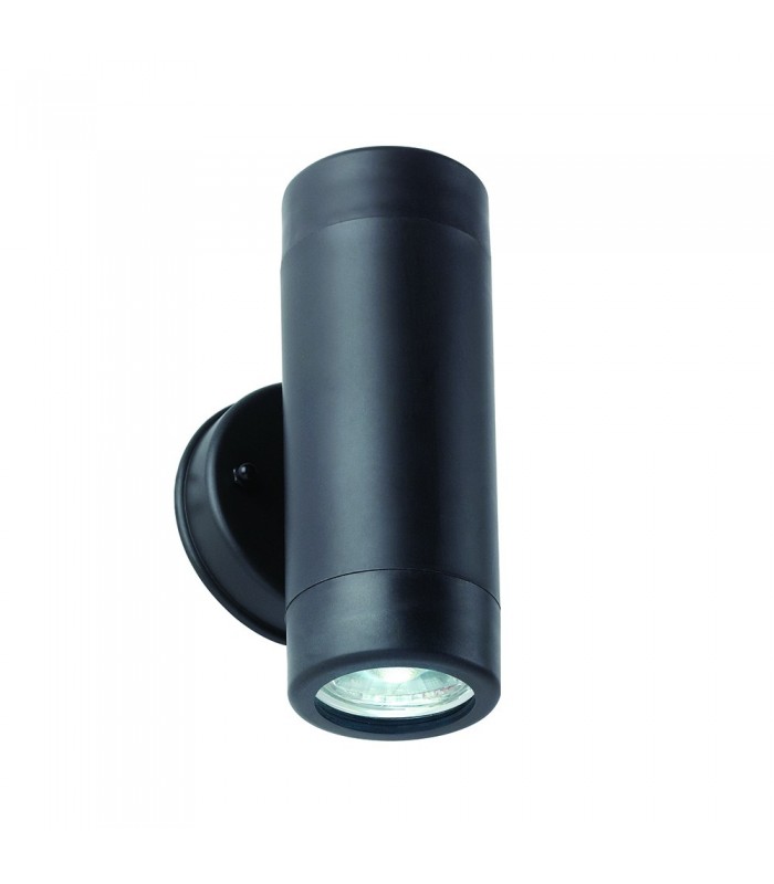Outdoor Up Down 2 Light Wall IP44 5W Black Polypropylene - 1