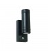 Outdoor Up Down 2 Light Wall IP44 5W Black Polypropylene - 1