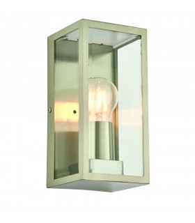 Outdoor Wall Lantern 1 Light Wall IP44 28W Brushed Stainless Steel - 1