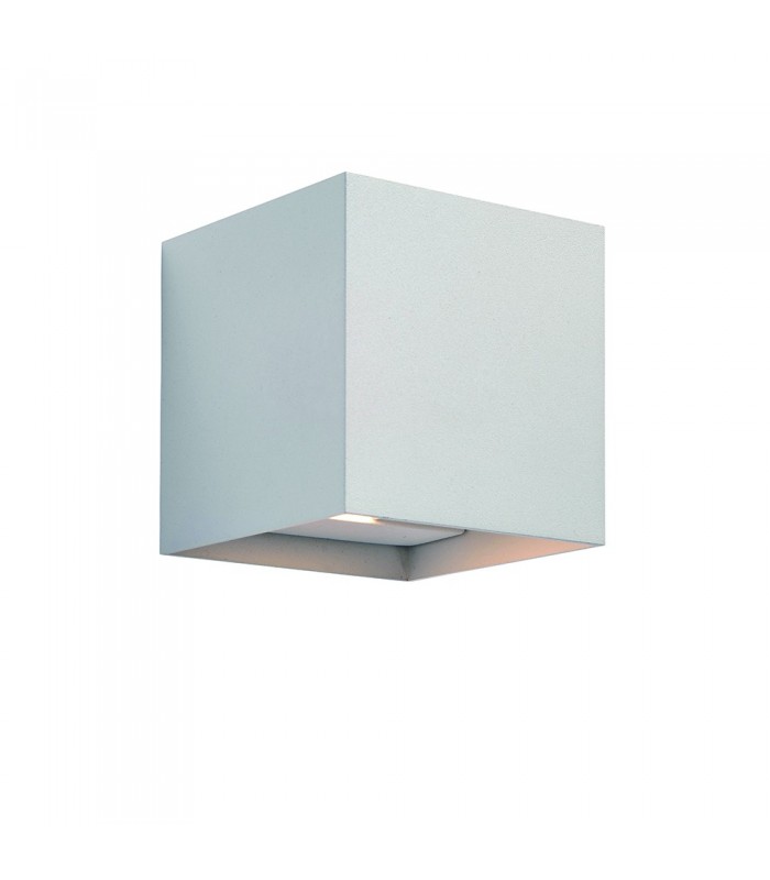 Outdoor Up Down Wall 2 Light Wall IP44 5W Matt White Paint - 1