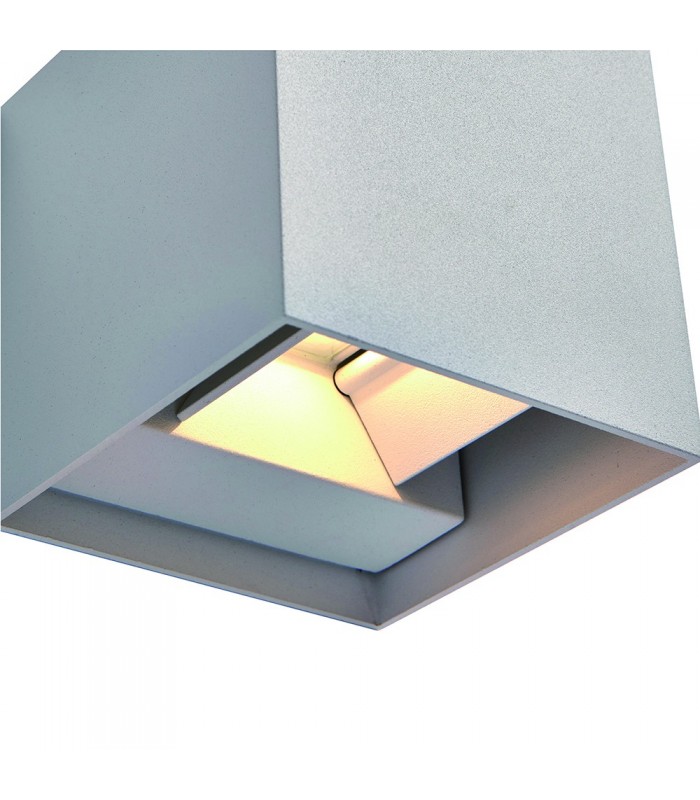 Outdoor Up Down Wall 2 Light Wall IP44 5W Matt White Paint - 2