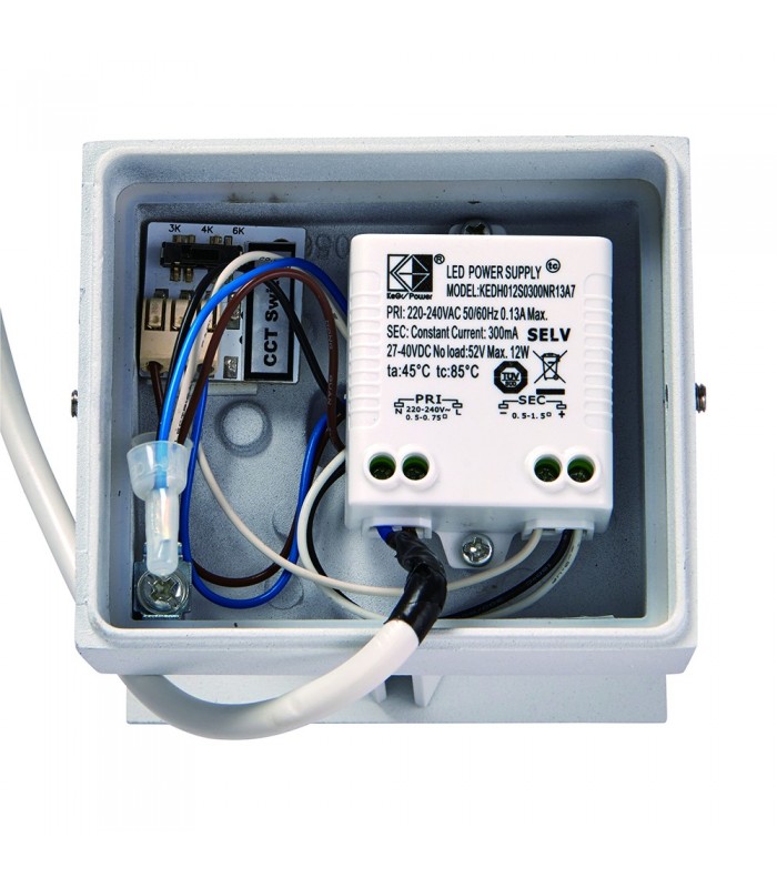 Outdoor Up Down Wall 2 Light Wall IP44 5W Matt White Paint - 3