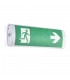 Outdoor Wall Emergency Bulkhead Light IP65 4.5W Gloss White - 1