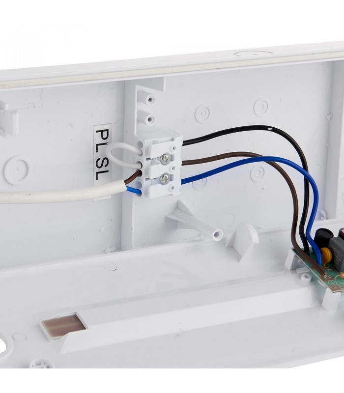 Outdoor Wall Emergency Bulkhead Light IP65 4.5W Gloss White - 5