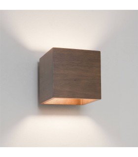 1 Light Up & Down Wall Light Walnut, E14 - 1
