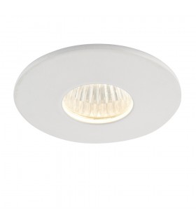 Bathroom Recessed Downlight 3000K IP44 4W Matt White Paint - 1