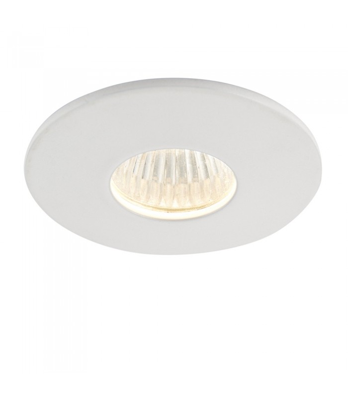 Bathroom Recessed Downlight 3000K IP44 4W Matt White Paint - 1