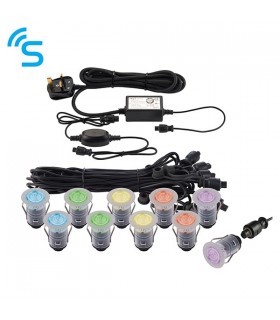 Outdoor Recessed Ground Light Rgb IP67 0.75W Polished Stainless Steel - 1