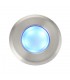 Outdoor Recessed Ground Light Blue IP67 0.8W Marine Grade Brushed Stainless Steel & Frosted - 4