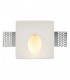 Recessed Wall Light Trimless Square 1.5W White Plaster - 1