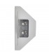 Recessed Wall Light Trimless Square 1.5W White Plaster - 5