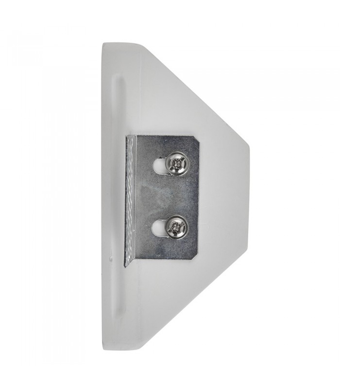 Recessed Wall Light Trimless Square 1.5W White Plaster - 5
