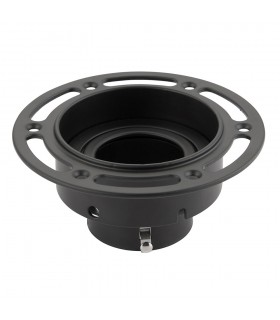 Recessed Round Downlight Black 7W Matt Black Paint - 2