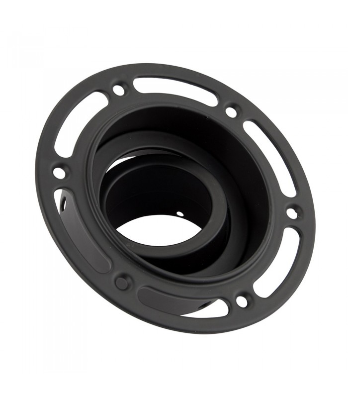 Recessed Round Downlight Black 7W Matt Black Paint - 3