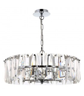Ceiling Pendant Lamp Chrome, 6 Light, E14 - 1