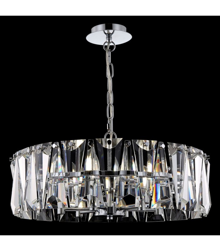 Ceiling Pendant Lamp Chrome, 6 Light, E14 - 2