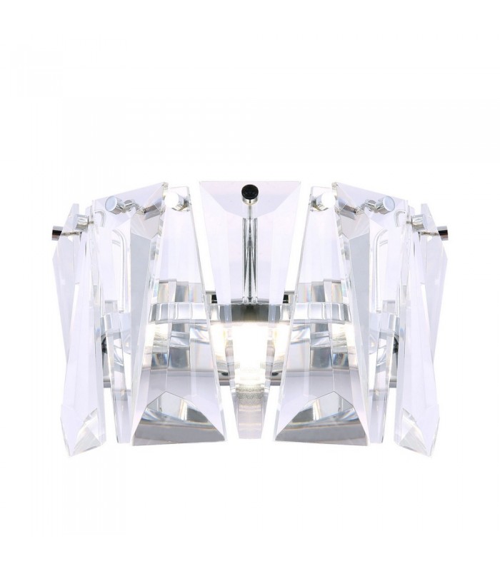 Flush Wall Lamp Chrome, 1 Light, E14 - 3