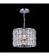Chandelier Cylindrical Pendant Chrome & Crystal, 1 Light, E27 - 3