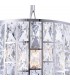 Chandelier Cylindrical Pendant Chrome & Crystal, 1 Light, E27 - 7