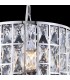 Chandelier Cylindrical Pendant Chrome & Crystal, 1 Light, E27 - 10