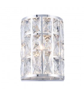 Wall Lamp Chrome & Crystal, 1 Light, G9 - 1
