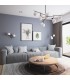 Globe Ceiling Pendant Lamp Matt Gold , 9 Light, E14 - 2