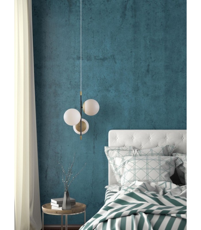Globe Ceiling Pendant Lamp Matt Gold , 3 Light, E14 - 2