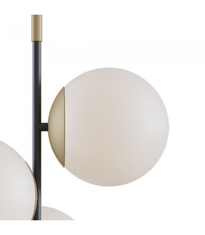 Globe Ceiling Pendant Lamp Matt Gold , 3 Light, E14 - 4