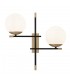 Wall Lamp Matt Gold , 2 Light, E14 - 1