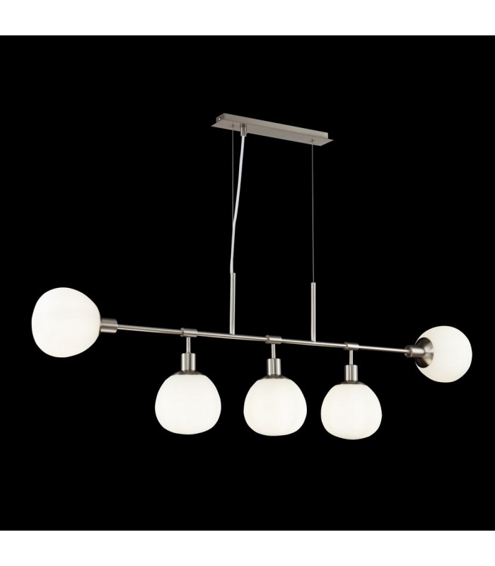 Ceiling Pendant Lamp Nickel, 5 Light, E14 - 3