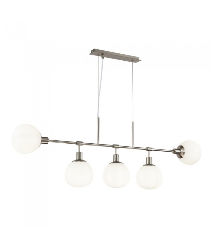 Ceiling Pendant Lamp Nickel, 5 Light, E14 - 4