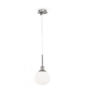 Globe Ceiling Pendant Lamp Nickel, 1 Light, E14 - 1