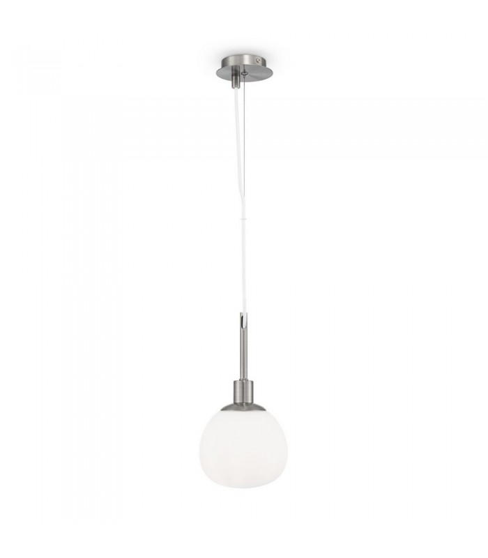 Globe Ceiling Pendant Lamp Nickel, 1 Light, E14 - 1