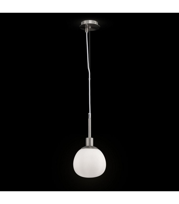 Globe Ceiling Pendant Lamp Nickel, 1 Light, E14 - 3
