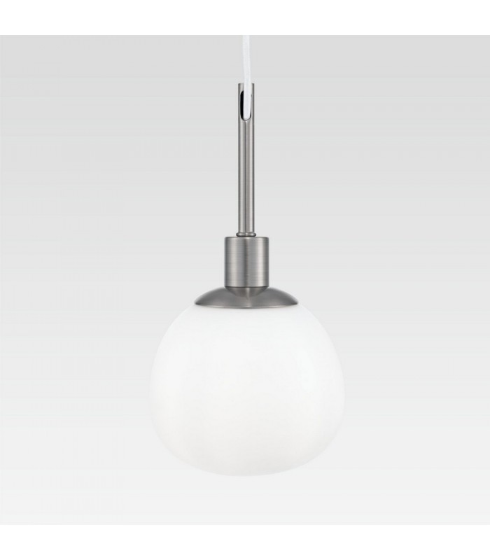 Globe Ceiling Pendant Lamp Nickel, 1 Light, E14 - 5