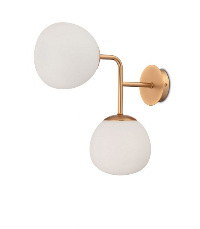 Wall Lamp Brass, 2 Light, E14 - 1