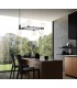 Ceiling Pendant Lamp Black, 6 Light, G9 - 3