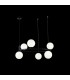 Ceiling Pendant Lamp Black, 6 Light, G9 - 4