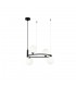 Ceiling Pendant Lamp Black, 4 Light, G9 - 1