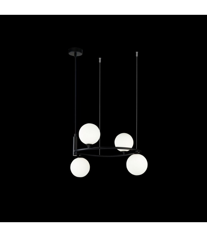 Ceiling Pendant Lamp Black, 4 Light, G9 - 2