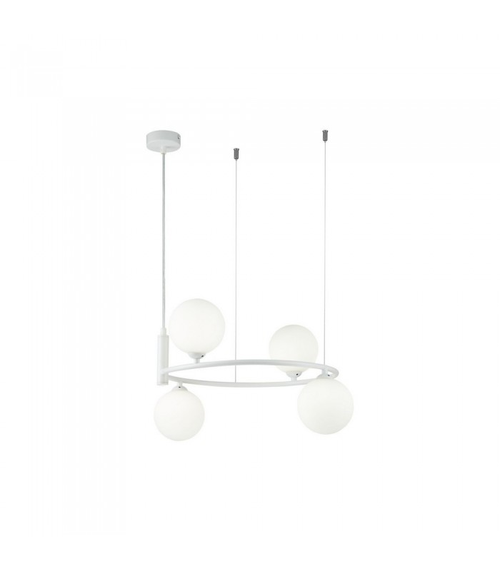 Ceiling Pendant Lamp White, 4 Light, G9 - 1