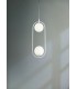 Globe Ceiling Pendant Lamp White, 2 Light, G9 - 2