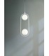 Globe Ceiling Pendant Lamp White, 2 Light, G9 - 3