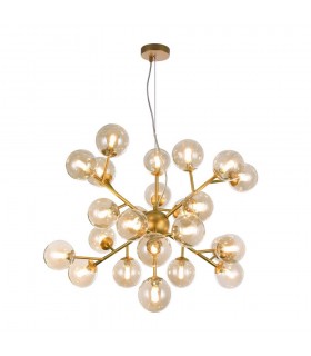 Ceiling Pendant Lamp Gold, 24 Light, G9 - 1