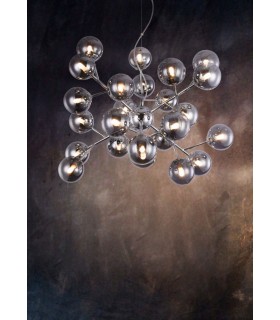Ceiling Pendant Lamp Chrome, 24 Light, G9 - 2