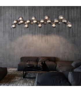Ceiling Pendant Lamp Chrome, 25 Light, G9 - 2