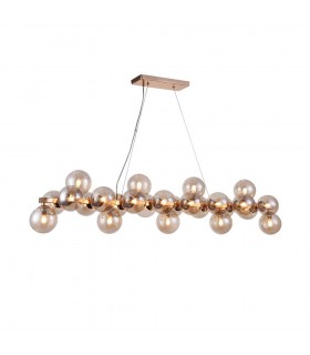 Ceiling Pendant Lamp Gold, 25 Light, G9 - 1